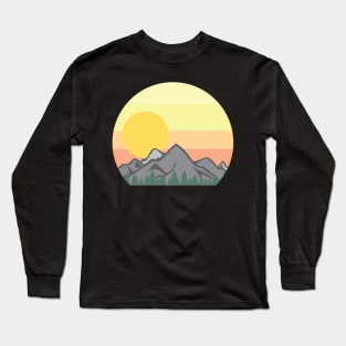 Mountain Range Vintage Long Sleeve T-Shirt